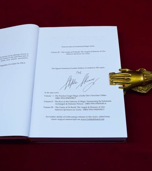 THE GOETIA OF DR. RUDD by Stephen Skinner & David Rankine (Deluxe Leather Bound Hardcover Edition) - Image 3