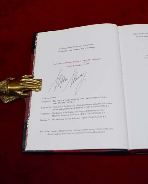 THE VERITABLE KEY OF SOLOMON: Three Complete Versions of the "Key of Solomon by Stephen Skinner & David Rankine (Deluxe Signed Leather Bound Edition) - Image 3