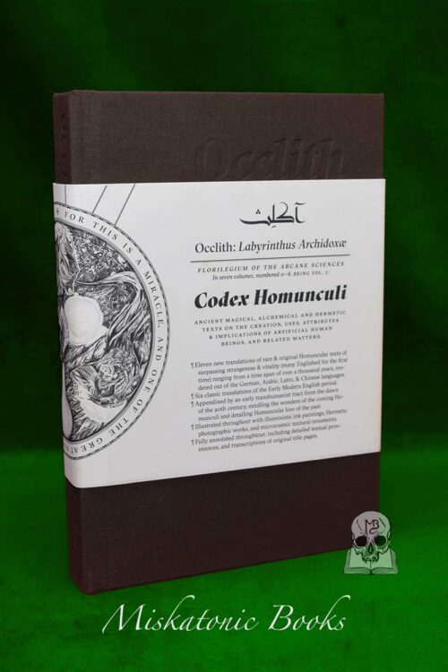 CODEX HOMUNCULI by Joseph Uccello (Limited Edition Hardcover)