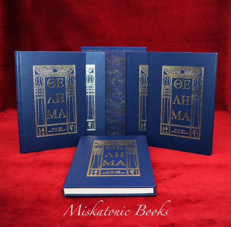 THE HOLY BOOKS OF THELEMA by Aleister Crowley (Deluxe Edition in 5 Volumes Handbound in Dark Sapphire Kid Morocco)