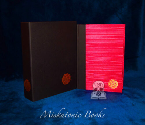 Bhairava-Kali-Dharma: Manifestations of Tantra by Adinath Jayadhar and Siddheshwari Jayadhar - Deluxe Edition Hardcover Bound in Red Italian Silk and Black Corvon Zenzo Rivet with Custom Traycase