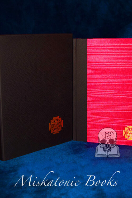 Bhairava-Kali-Dharma: Manifestations of Tantra by Adinath Jayadhar and Siddheshwari Jayadhar - Deluxe Edition Hardcover Bound in Red Italian Silk and Black Corvon Zenzo Rivet with Custom Traycase