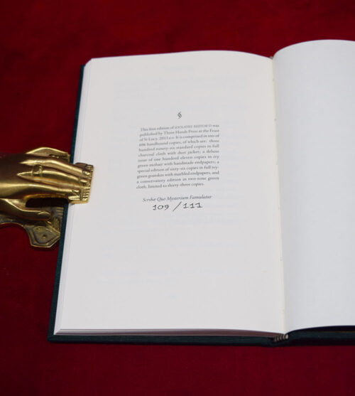 IDOLATRY RESTOR'D Witchcraft and the Image of Power by Daniel A Schulke - Bound Iridescent ivy cloth, hand marbled endpaper deluxe limited Edition - Image 5