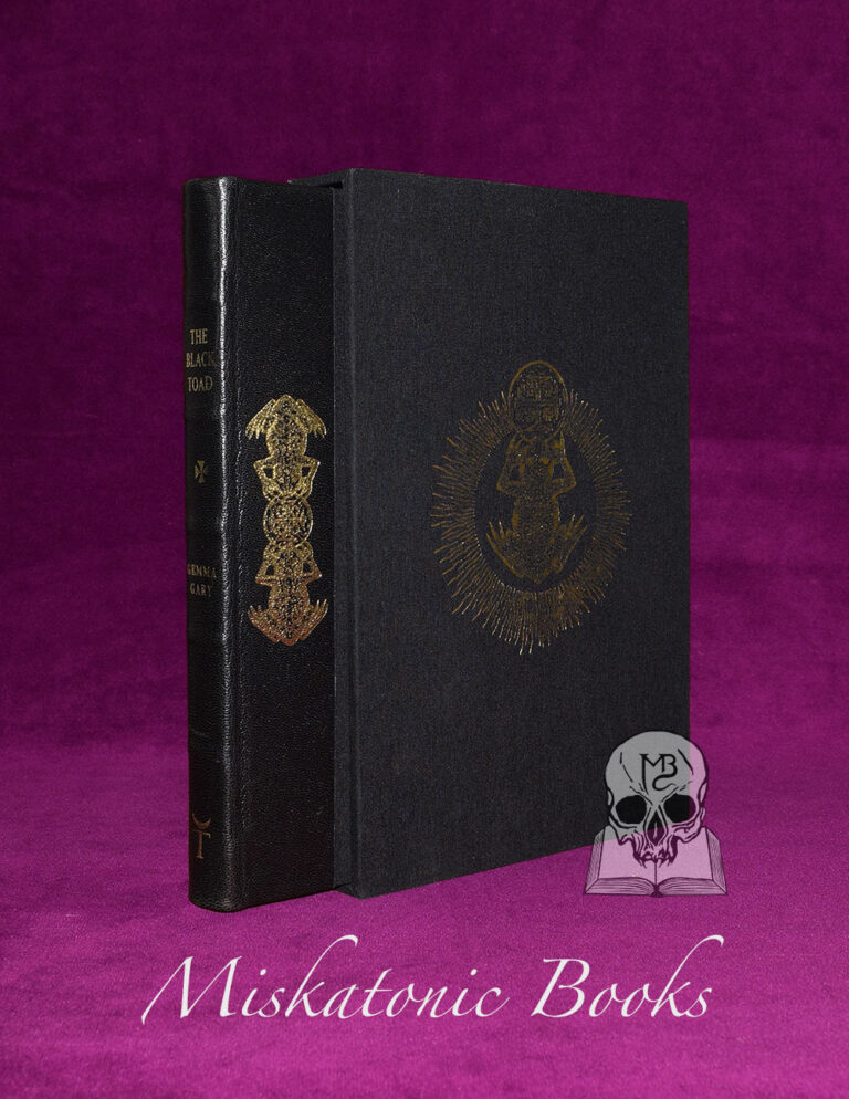 THE BLACK TOAD by Gemma Gary - Deluxe Goat and Toad Bound in Custom Slipcase