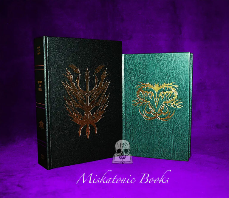 QUEEN OF HELL by Mark Alan Smith - Deluxe Leather Bound NIGHT WINGS Edition Housed in a Custom Traycase all copies, Signed, Inscribed and Sigilized