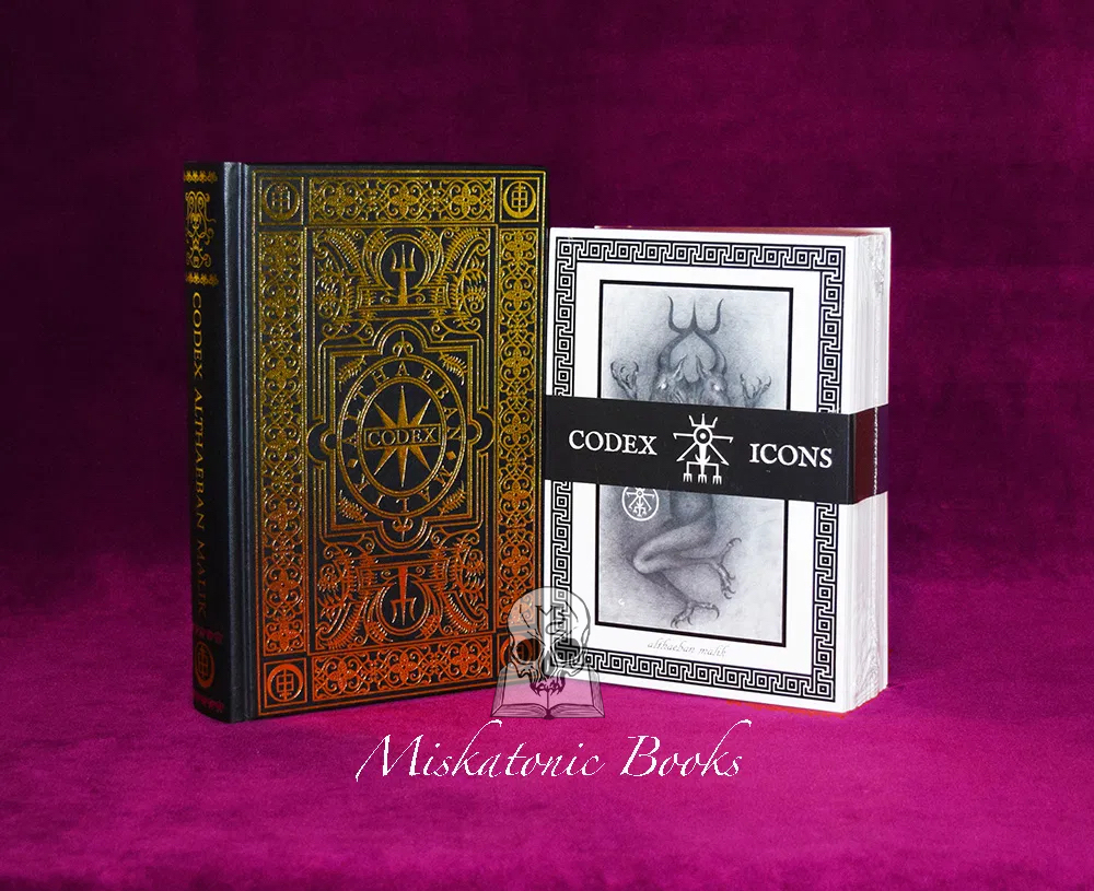 CODEX ALTHAEBAN MALIK: The Book of Aberrations by Peter Hamilton-Giles + Codex Icons - Limited Edition Hardcover + Set of 80 Telesmatic Codex Icon Cards