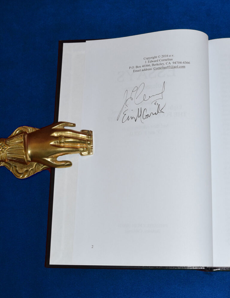 ESSAYS Volume #3 by J. Edward Cornelius & Erica M Cornelius - Signed Limited Edition Hardcover - Image 2