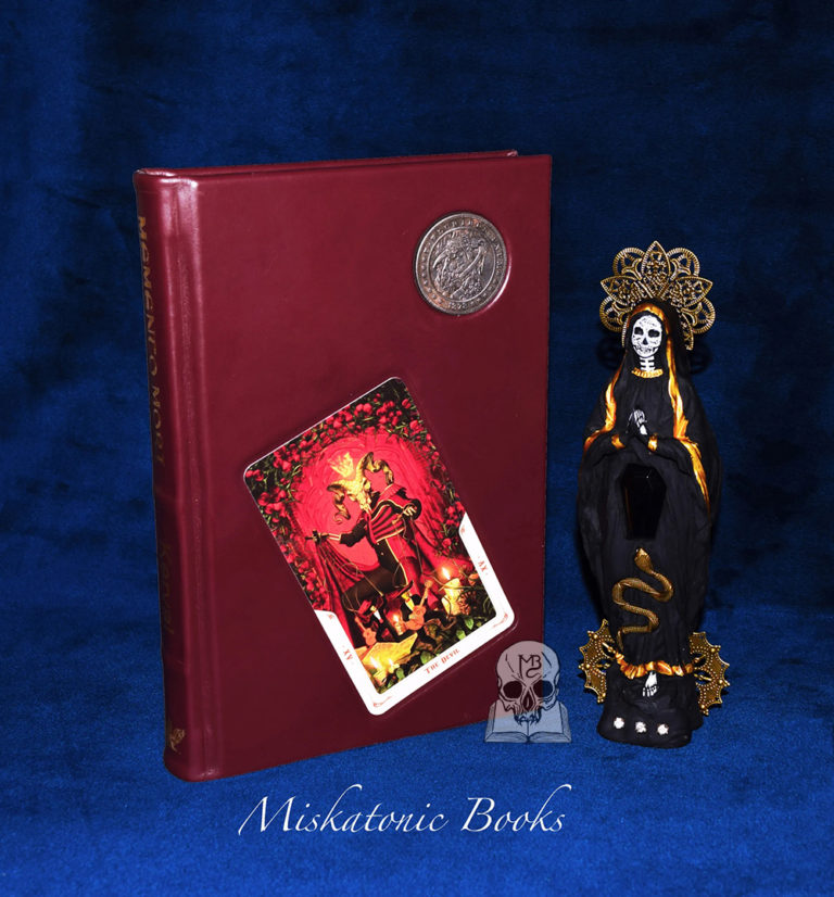 MEMENTO MORI: A Call to the Death and The Cult of La Santa Muerte edited by Edgar Kerval- Rare "BINDER'S PROOF" Deluxe Leather Bound Limited Edition with handmade Statue