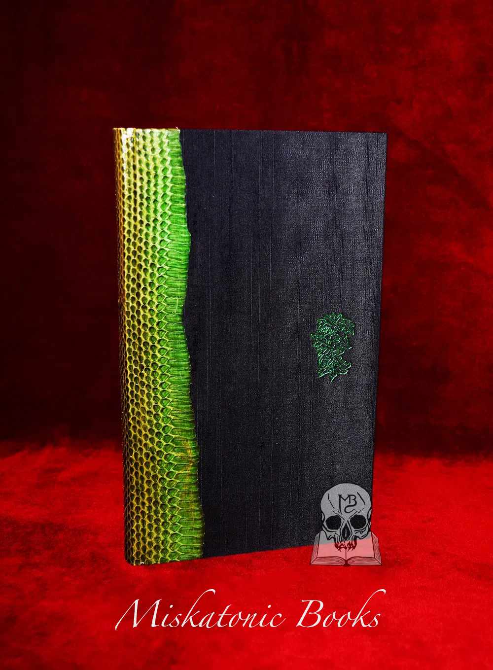 VENEFICIUM: Magic, Witchcraft and the Poison Path by Daniel A. Schulke - Deluxe Edition Bound in Quarter Emerald Green Snakeskin