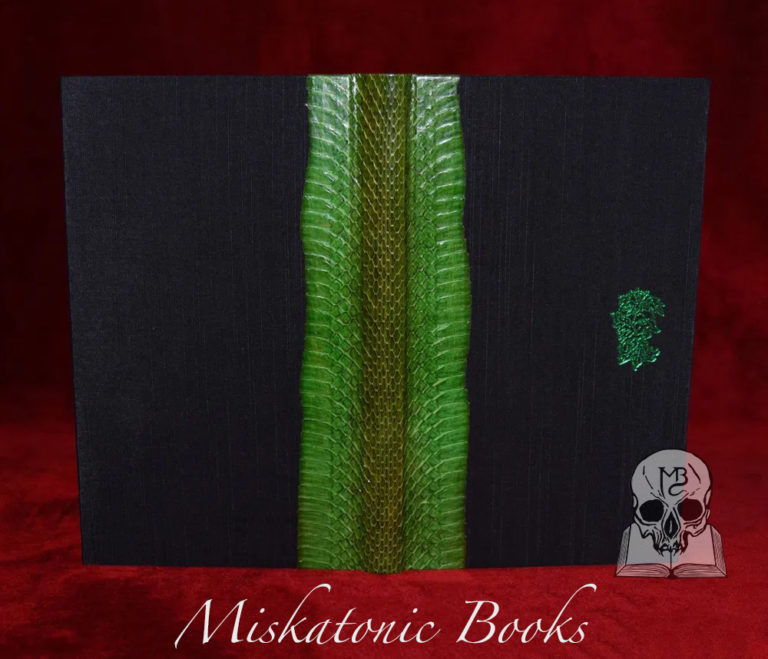 VENEFICIUM: Magic, Witchcraft and the Poison Path by Daniel A. Schulke - Deluxe Edition Bound in Quarter Emerald Green Snakeskin - Image 2