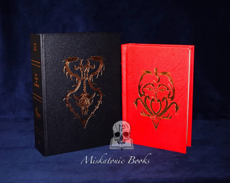 THE ALTAR OF SACRIFICE by Mark Alan Smith - Signed and Sigilized Deluxe Leather Bound and Traycased QUEEN OF BLOOD FLAME EDITION