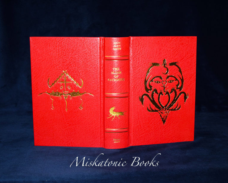 THE ALTAR OF SACRIFICE by Mark Alan Smith - Signed and Sigilized Deluxe Leather Bound and Traycased QUEEN OF BLOOD FLAME EDITION - Image 3