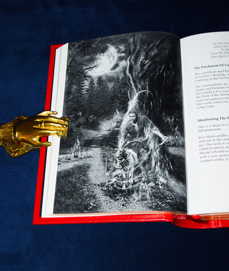 THE ALTAR OF SACRIFICE by Mark Alan Smith - Signed and Sigilized Deluxe Leather Bound and Traycased QUEEN OF BLOOD FLAME EDITION - Image 6