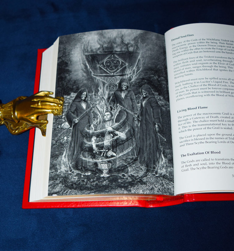 THE ALTAR OF SACRIFICE by Mark Alan Smith - Signed and Sigilized Deluxe Leather Bound and Traycased QUEEN OF BLOOD FLAME EDITION - Image 7