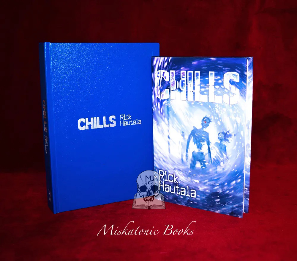 CHILLS by Rick Hautala - Signed Deluxe Leather Bound Lettered Edition in Custom Traycase