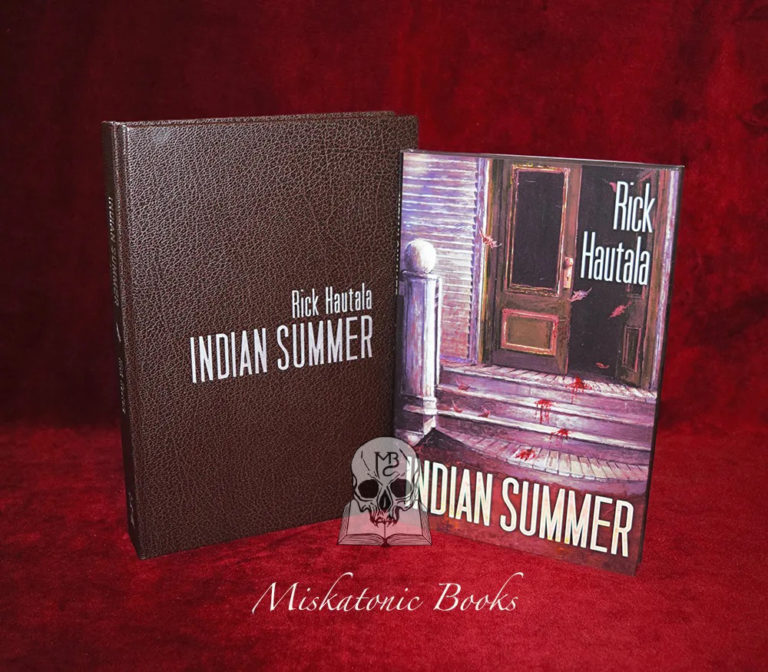 INDIAN SUMMER by Rick Hautala - Signed Deluxe Leather Bound Lettered Edition in Custom Traycase