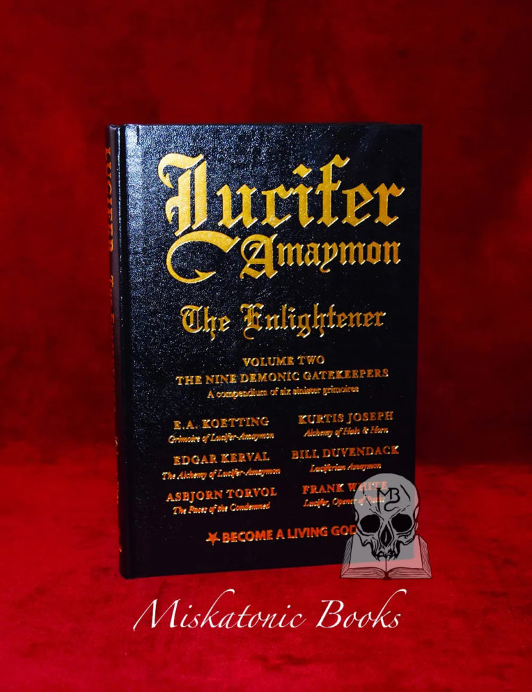 LUCIFER-AMAYMON: The Enlightener with E.A. Koetting, Edgar Kerval, Bill Duvendack, and more - Deluxe Leather Bound Hardcover Edition 