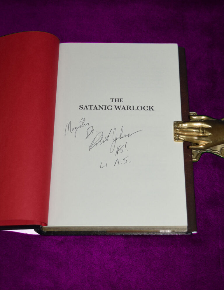 THE SATANIC WARLOCK by Magister Dr. Robert Johnson - SIGNED and Inscribed Limited Edition Hardcover - Image 2