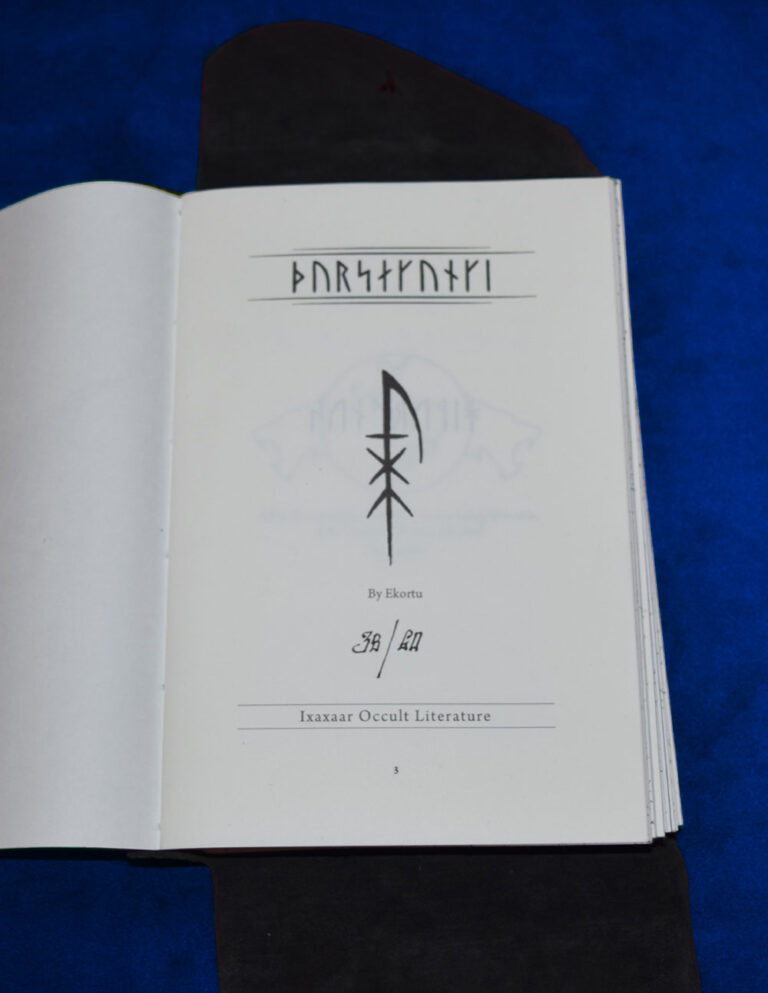 THURSAKYNGI Vol I The Essence of Thursian Sorcery by EKORTU - Leather Bound Talisman Edition - Image 2
