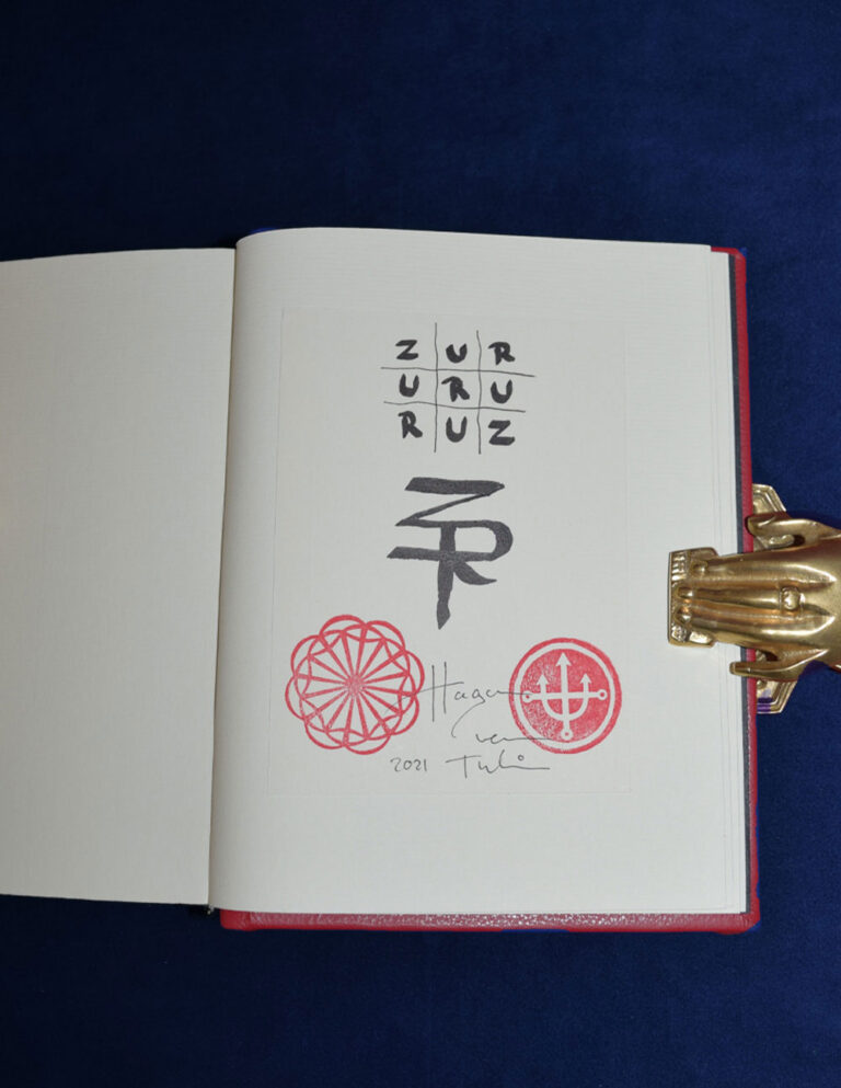 Hagen von Tulien, LE BAGGATH-TJNEMOUR, Livre Noir & Livre Rouge (Liber B-T) - DELUXE Red Leather Bound Limited Edition Hardcover with Clamshell Case and Brass Die - Image 5