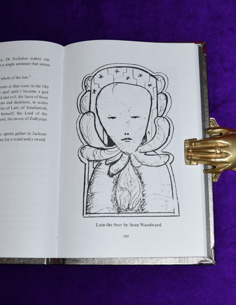 QLIPHOTH OPUS IX “Arcanum Diaboli” edited by Edgar Kerval - Deluxe Leather Bound Edition with Altar Cloth & CD - Image 4