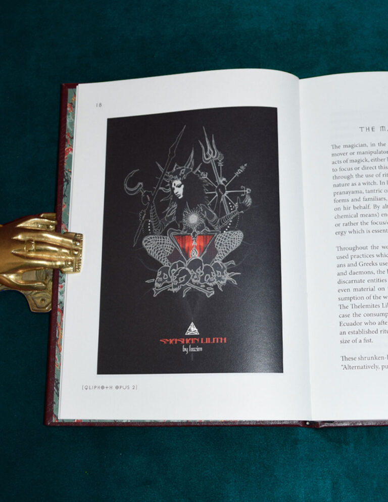 QLIPHOTH ESOTERIC PUBLICATION OPUS II edited by Edgar Karvall 111 - Deluxe Leather Bound Hardcover Limited Edition - Image 3