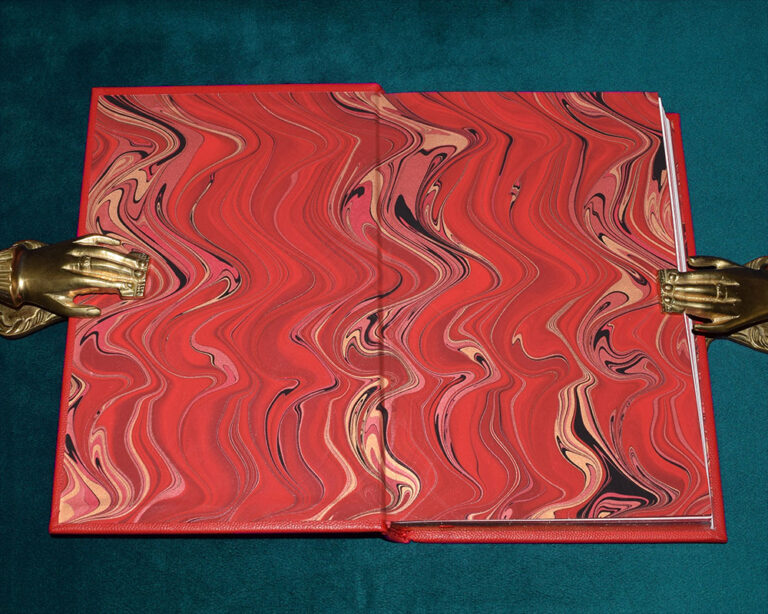 THE RED GODDESS by Peter Grey (2021 Edition) - MOTHER OF PEARL Edition Fine Deluxe Leather Bound Limited Edition Hardcover in Custom Traycase - Image 2
