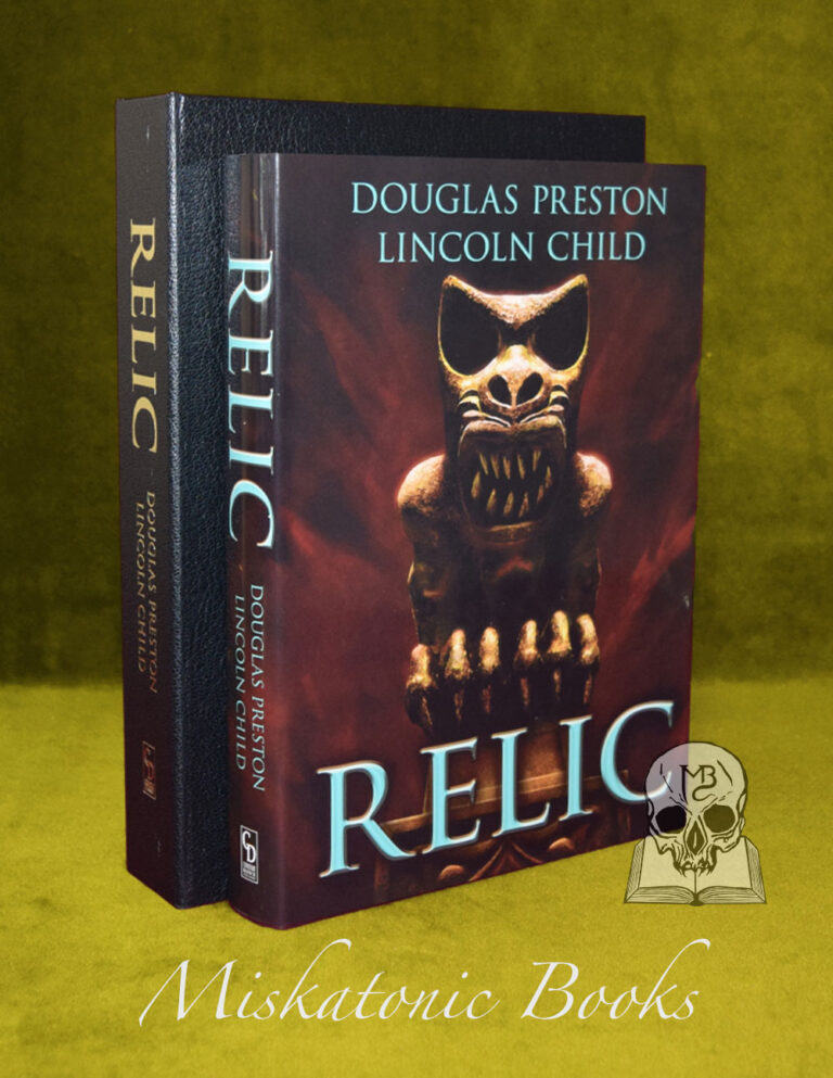 RELIC by Douglas Preston and Lincoln Child - Signed Deluxe Leather Bound Lettered Edition in Custom Traycase