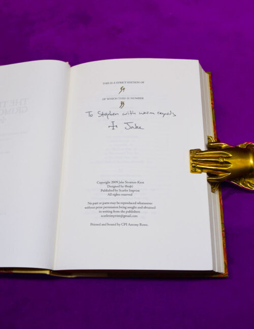 TRUE GRIMOIRE Volume I by Jake Stratton-Kent - Signed & Inscribed Quarter bound in Vellum DELUXE SPECIAL Edition - Image 4