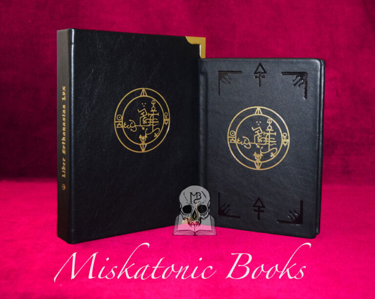LIBER EVTHANASIAS LVX: The Grimoire of the Unborn by O.E.M XI - (Antimateria Edition) Deluxe Leather Bound Edition in Custom Traycase - Image 2