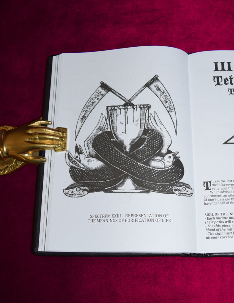 LIBER EVTHANASIAS LVX: The Grimoire of the Unborn by O.E.M XI - (Antimateria Edition) Deluxe Leather Bound Edition in Custom Traycase - Image 6