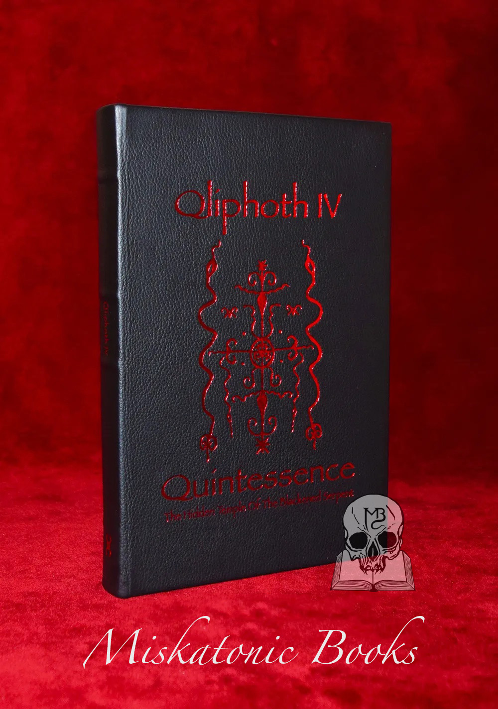 QLIPHOTH IV QUINTESSENCE: The Hidden Temple Ov The Blackened Serpent with S. Ben Quayin, Edgar Kerval, Chaos Therion and many more (Limited Leather Bound Edition)