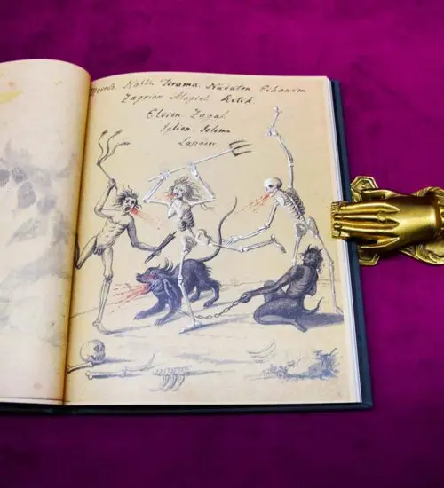GRIMOIRE "COMPENDIUM RARISSIMUM TOTIUS ARTIS MAGICAE" Facsimile Book - Hardcover Edition - Image 6