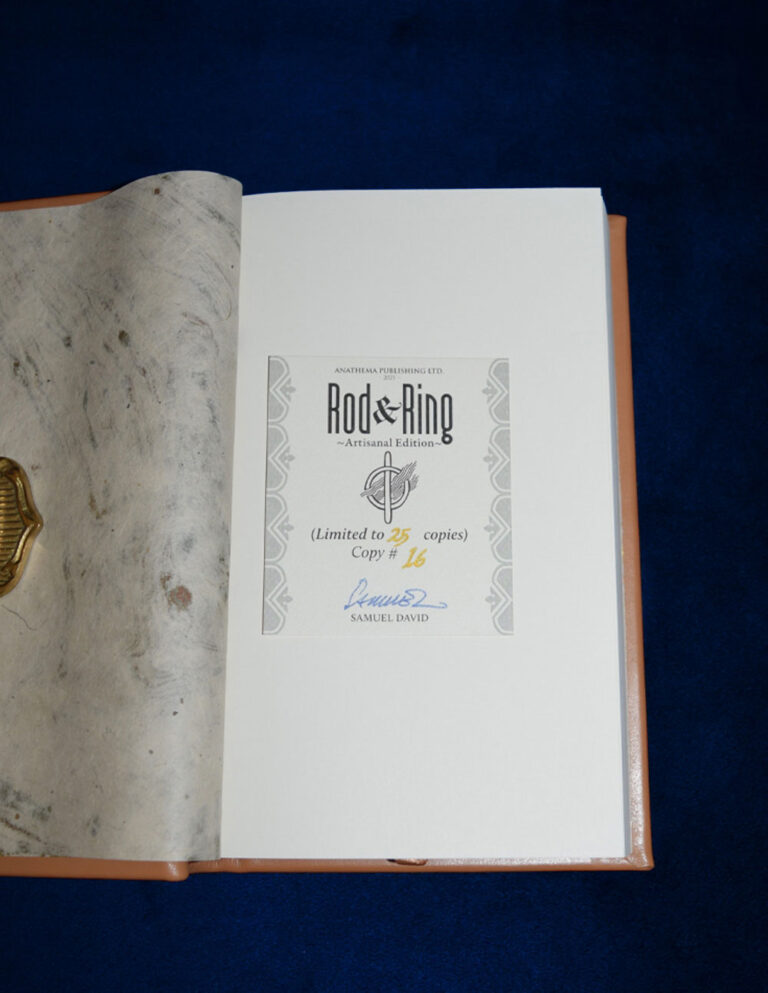 ROD & RING: An Initiation Into a Mesopotamian Mystery Tradition by Samuel David - ARTISANAL EDITION Bound in Leather with Custom Traycase - Image 5