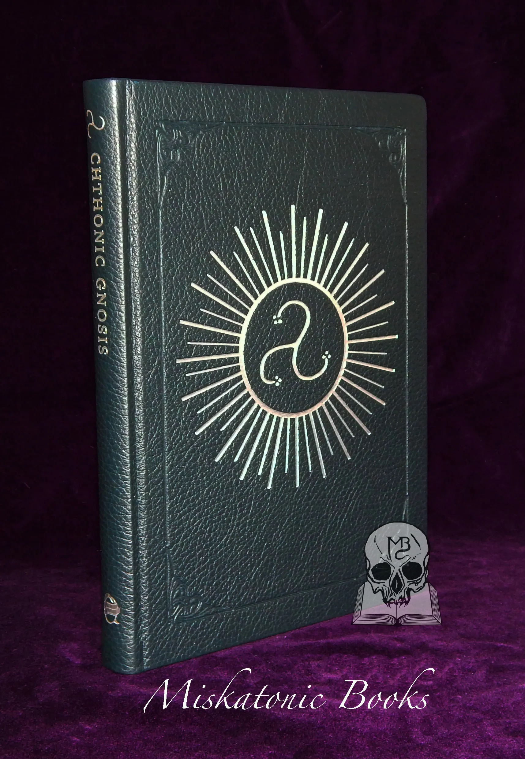 CHTHONIC GNOSIS: Ludwig Klages and his Quest for the Pandaemonic All by Dr. Gunnar Alksnis - Deluxe Special Edition Leather Bound Hardcover with Silver Talismanic Pendant