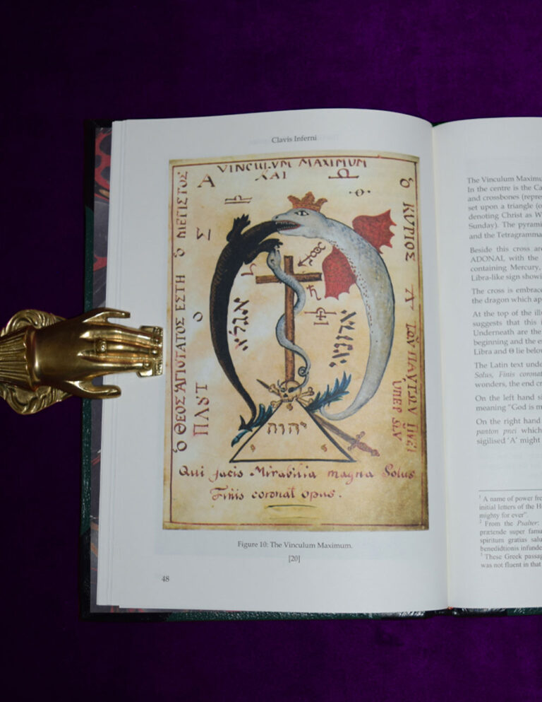 The Grimoire of St. Cyprian Clavis Inferni by Stephen Skinner - Deluxe Leather Bound Limited Edition Hardcover - Image 3