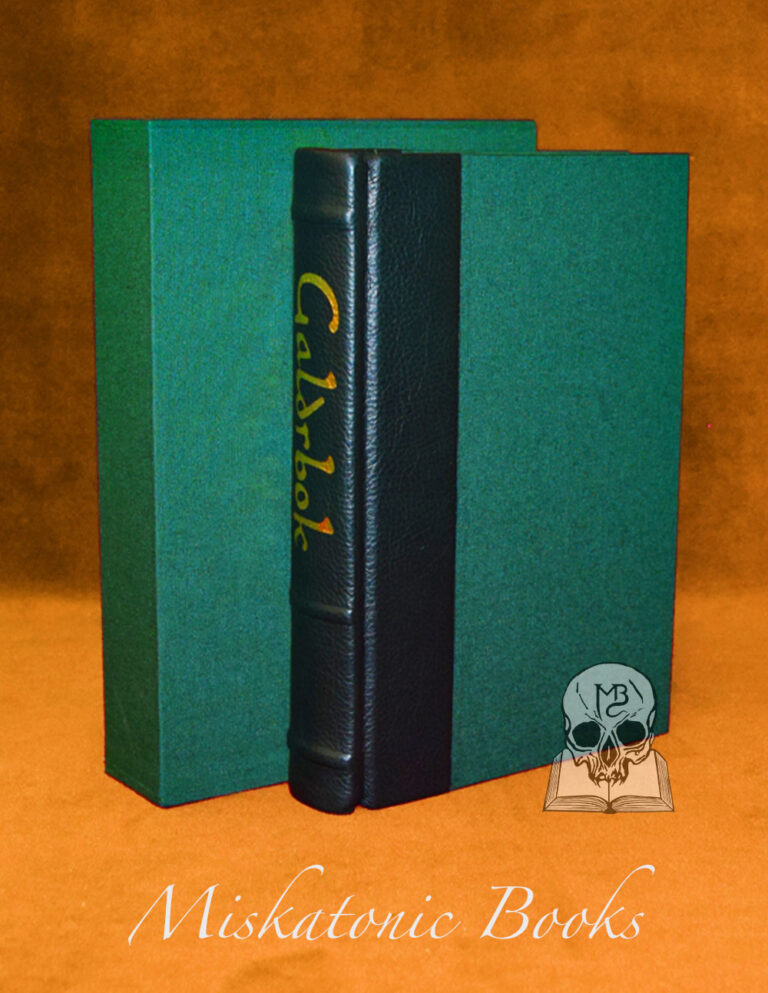 GALDRBOK:  Practical Heathen Runecraft, Shamanism And Magic by Nathan J. Johnson and Robert J. Wallis - Deluxe Limited Edition Edition Hardback Quarter Bound in Leather in Custom Slipcase