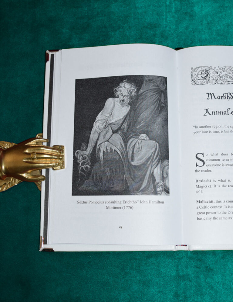NECROMANTEIA Vol 2 "Necrosophy: Knowledge of the Dead" by Shawn Frix - Deluxe Leather Bound Edition with Altar Cloth - Image 3