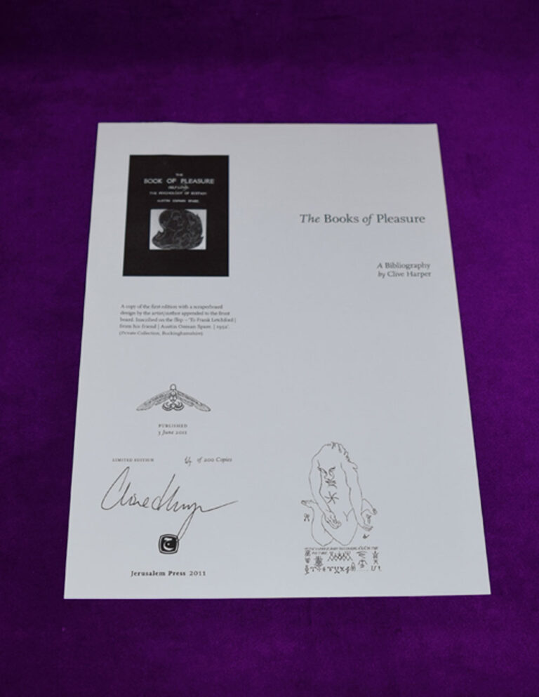 THE BOOK OF PLEASURE by Austin Osman Spare - Deluxe Quarter Bound in Morocco Leather with Custom Slipcase - Image 4