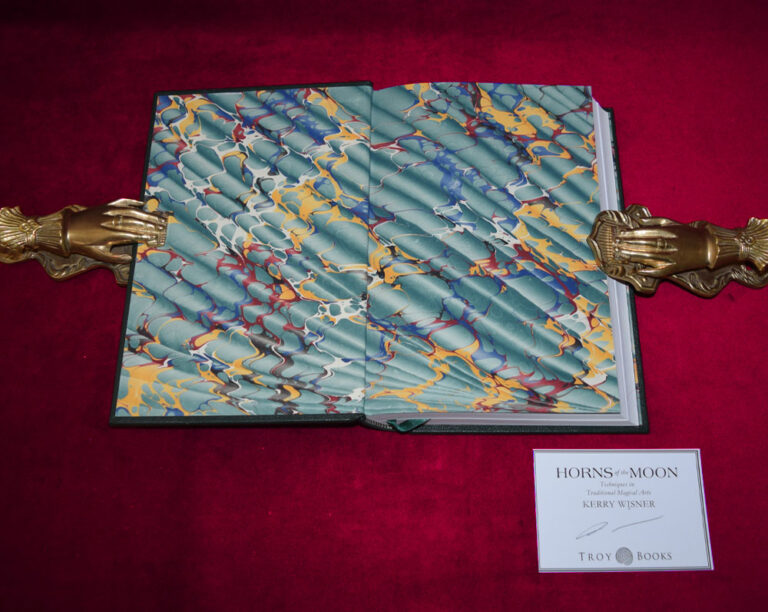HORNS OF THE MOON: Techniques in Traditional Magical Arts - Fine Deluxe Hand Bound Leather Edition in Custom Slipcase (This is #1 of 22 Produced) - Image 2