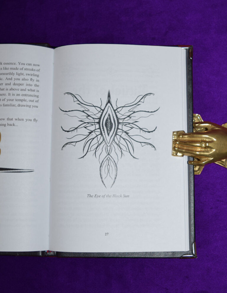 LIBER THAGIRION “The Draconian Grimoire of the Black Sun” By Asenath Mason - Leather Bound Limited Edition with Altar Cloth - Image 3