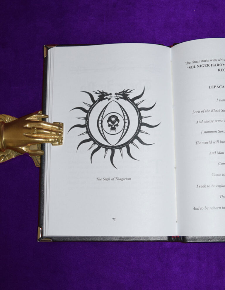 LIBER THAGIRION “The Draconian Grimoire of the Black Sun” By Asenath Mason - Leather Bound Limited Edition with Altar Cloth - Image 4