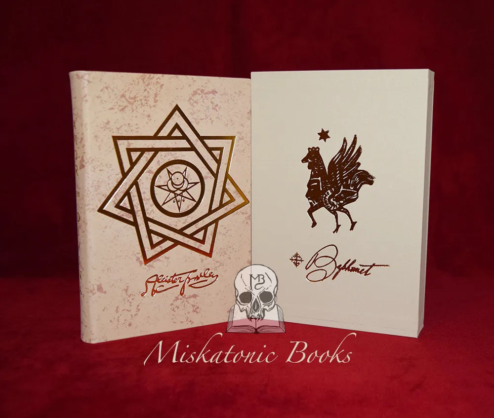AMOR DIVINA by Aleister Crowley - DELUXE Limited Edition Hardcover Bound in Delicately Marbled Fair Calfskin with Custom Slipcase 