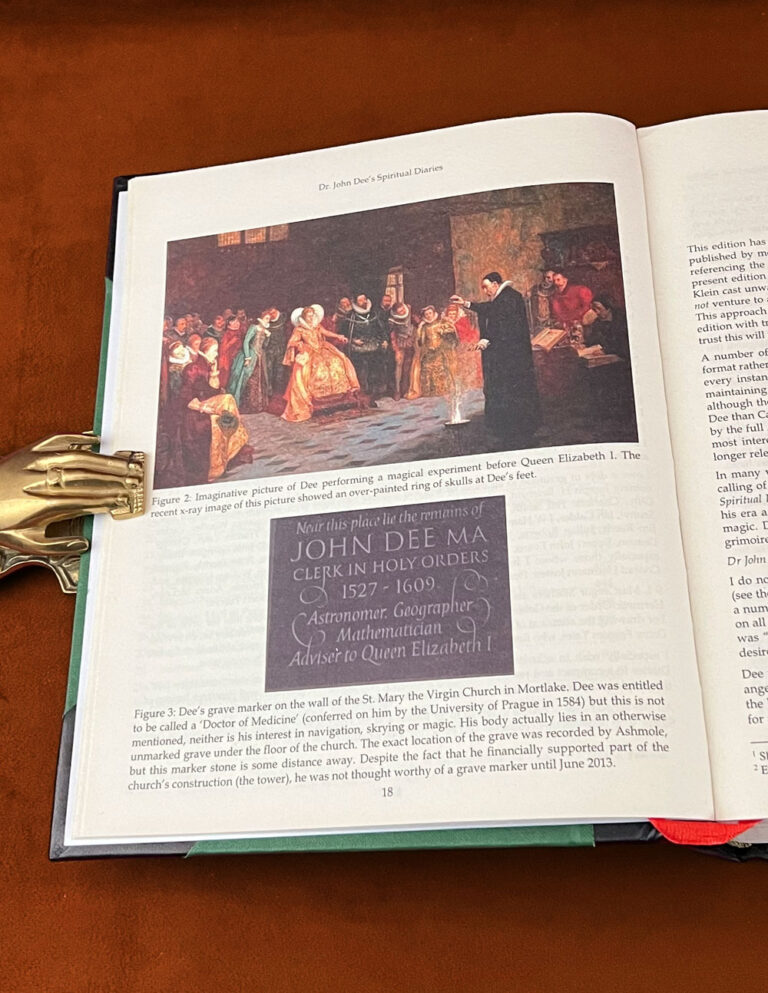 DR JOHN DEE'S SPIRITUAL DIARIES (1583-1608) edited by Stephen Skinner- Deluxe leather bound limited edition hardcover (Some Spotting to Foredges)) - Image 2