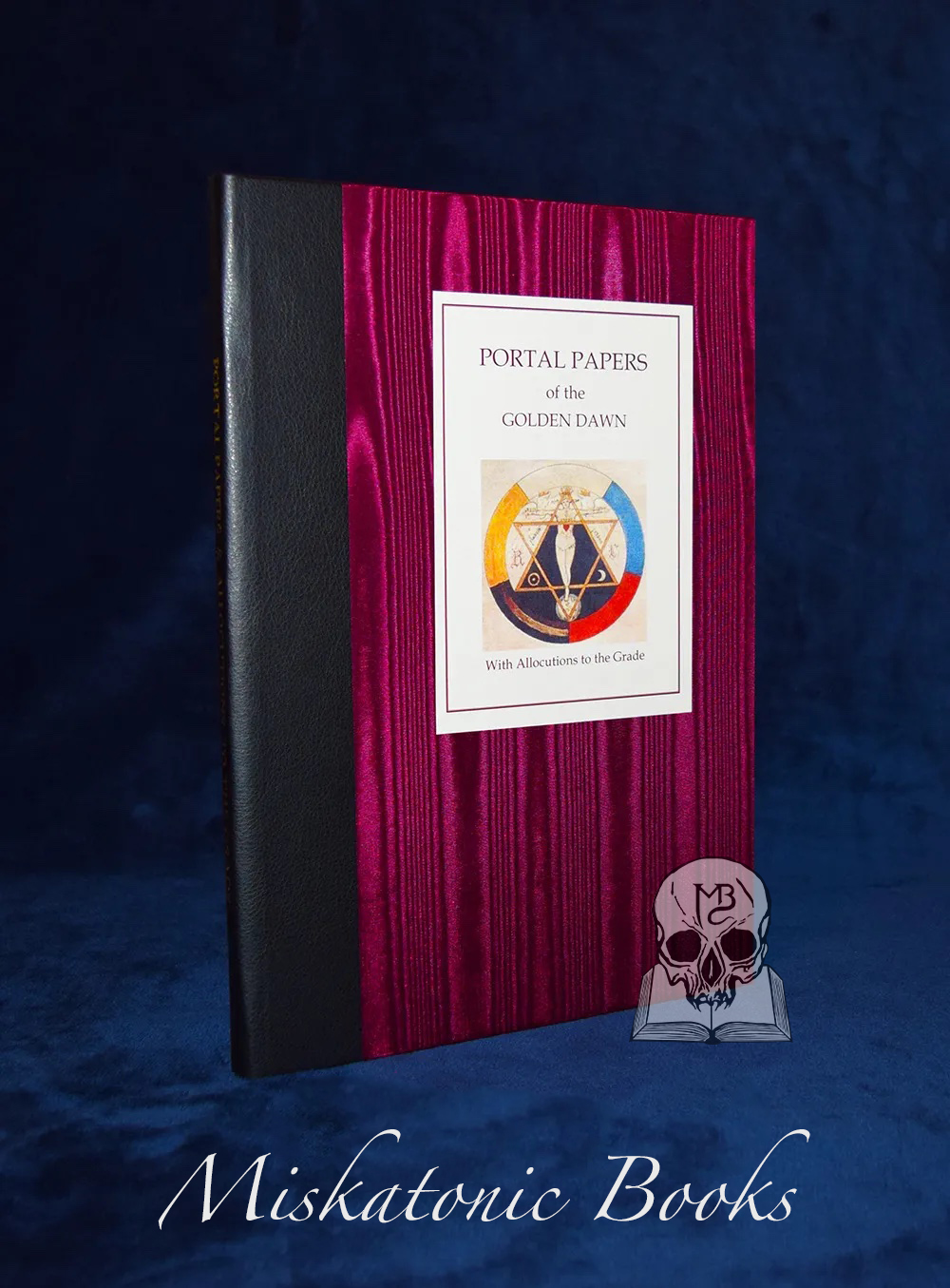 PORTAL PAPERS OF THE GOLDEN DAWN - Limited Edition Hardcover Quarter Bound in Black Kidskin and Moire Silk