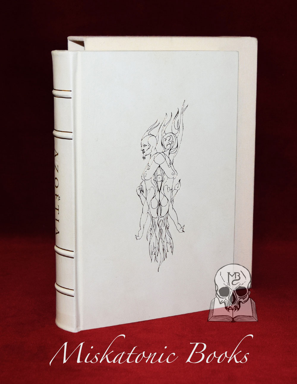 AZOETIA: A Grimoire of the Sabbatic Craft by Andrew D. Chumbley 3rd edition - Rare SPECIAL Deluxe White Alum-Tawed Goat Edition in Slipcase