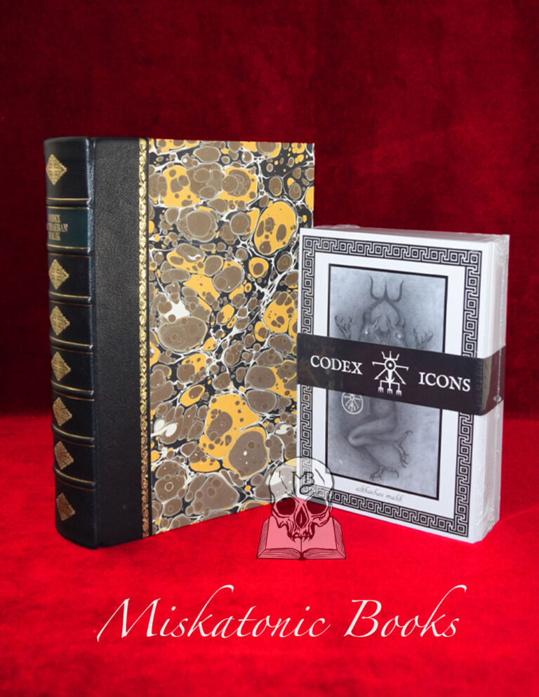 CODEX ALTHAEBAN MALIK: The Book of Aberrations by Peter Hamilton-Giles - Deluxe Leather Bound Limited Edition Hardcover + Set of 80 Telesmatic Codex Icon Cards