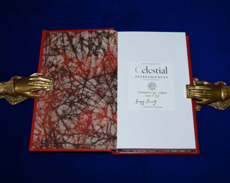 CELESTIAL INTELLIGENCES by Greg Kaminsky - Deluxe Leather Bound Artisanal Edition in Custom Slipcase - Image 3
