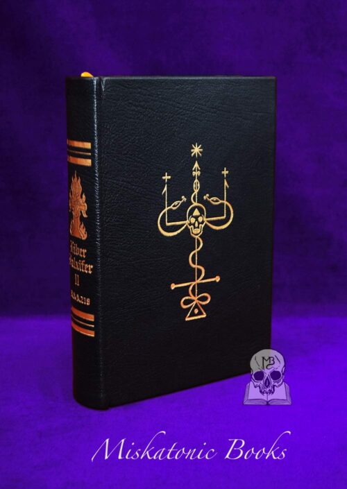 LIBER FALXIFER II The book of Anamlaqayin by N.A-A.218 - Deluxe Leather Bound Limited Edition with Prayer Card