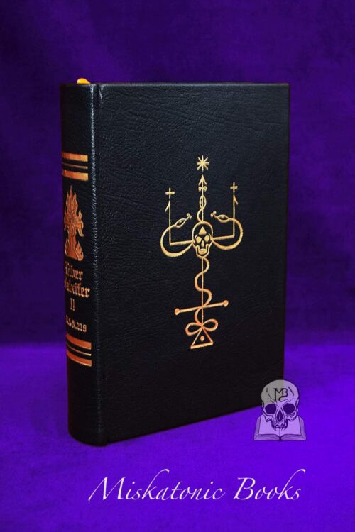 LIBER FALXIFER II The book of Anamlaqayin by N.A-A.218 - Deluxe Leather Bound Limited Edition with Prayer Card